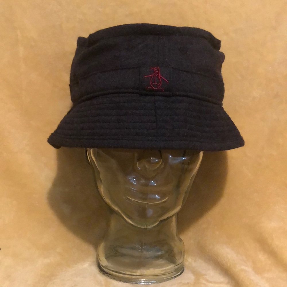 NWT Penguin Men’s Wool Bucket Hat Charcoal Gray